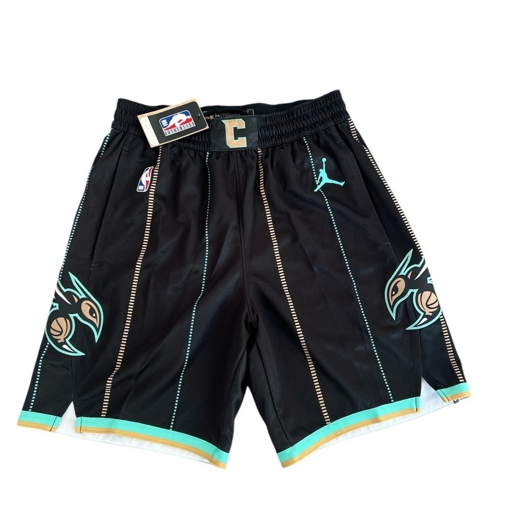 Charlotte Hornets NBA Jordan City Edition Swingman Shorts Size 34 Medium - Picture 6 of 6